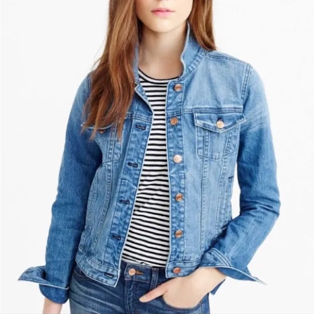 J. CREW Premium Stretch Denim Jacket